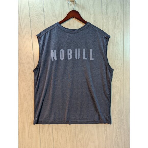 NOBULL T Shirt Mens XXL Blue Sleeveless Tank Top Training Athletic Gym Active - Picture 1 of 7